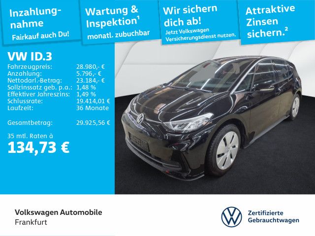 VW ID.3 18.822 km 28.980 € Frankfurt 60326