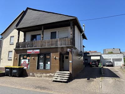 RENDITE, GEWERBE, 2 WOHNEINHEITEN, GROßES LAGER - Wohn- & Geschäftshaus Mettlach | Angebot:27145265