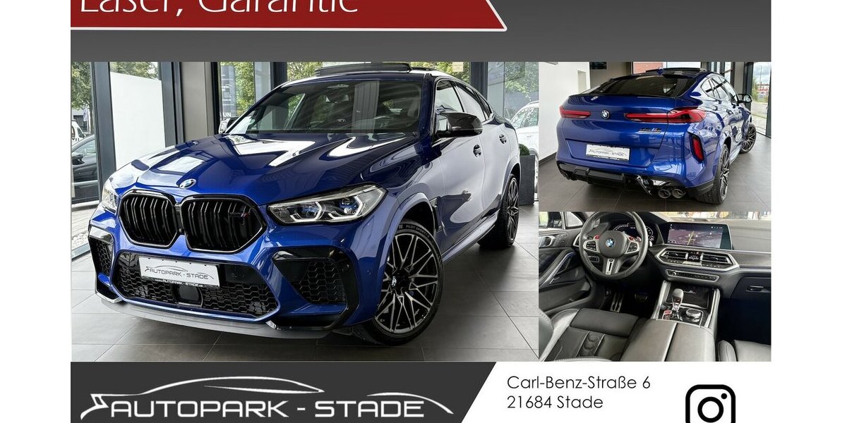 BMW X6 M Competition Laser Fond-Ent. Pano Softclose 53.600 km 77.900 &euro; Stade 21682