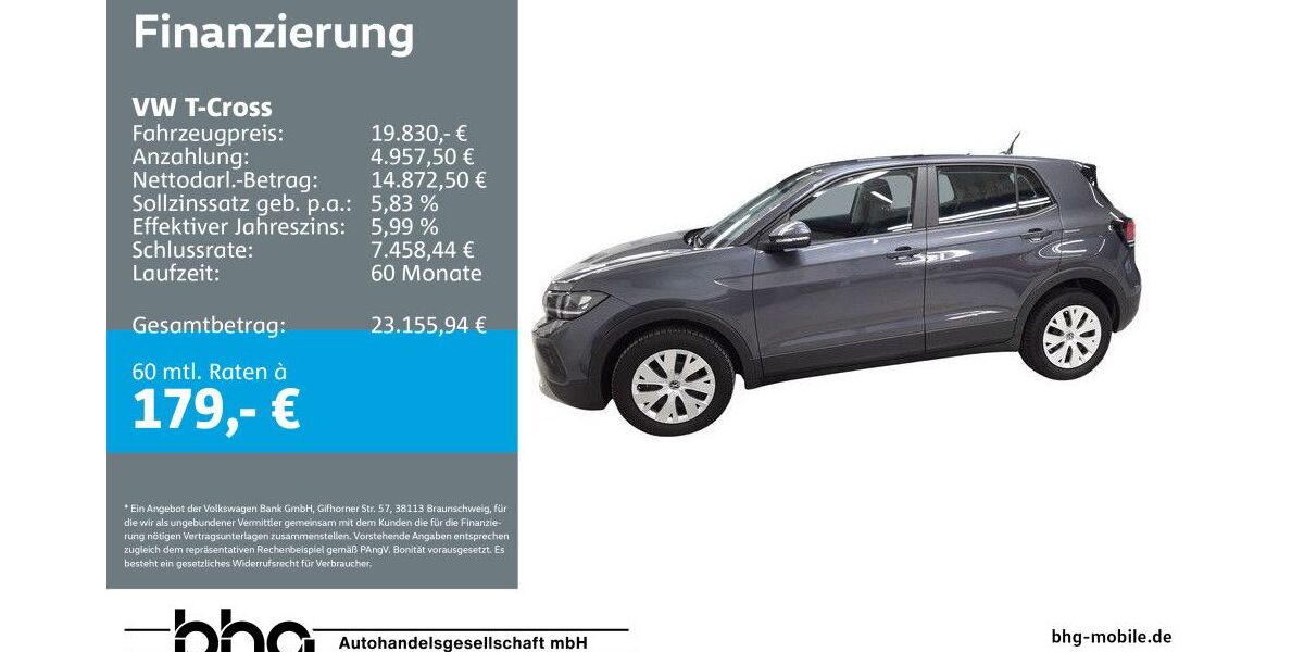 VW T-Cross 11.735 km 19.830 &euro; Kehl 77694