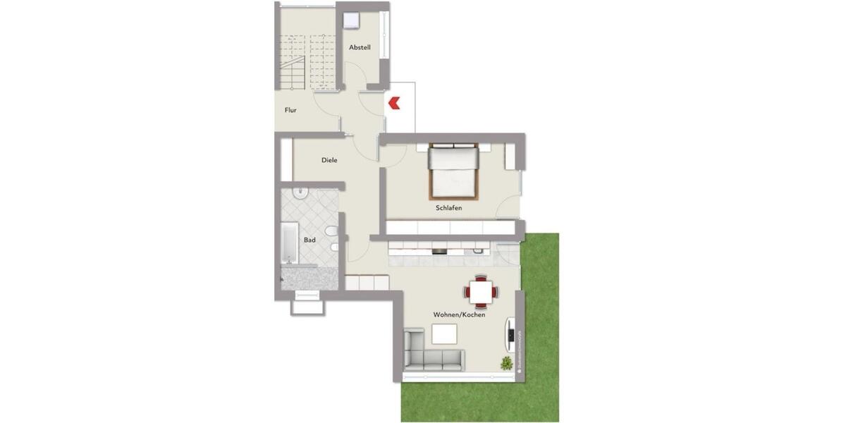 Erdgeschoßwohnung Meßkirch - 2.5 Zimmer, 90 m&sup2;, 1.500&euro; | Angebot:25415714