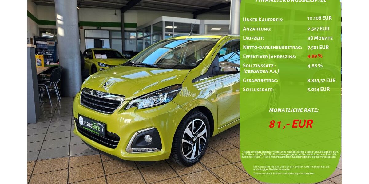 Peugeot 108 37.564 km 10.108 &euro; Geilenkirchen 52511