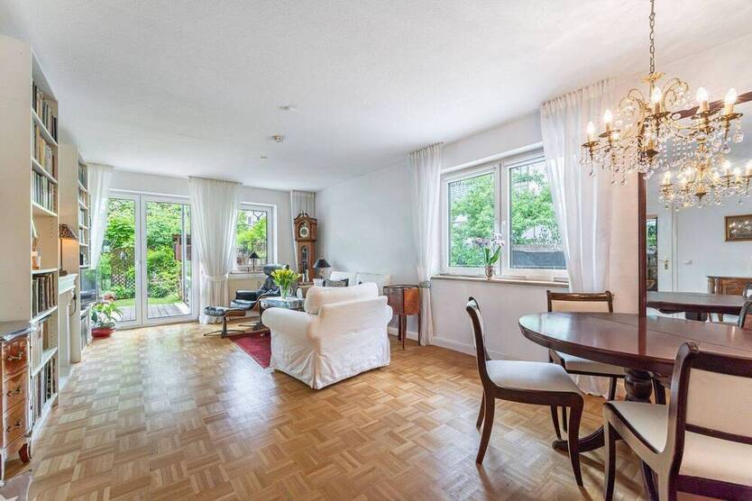 Stilvolle 3-Zimmer-Wohnung mit Gartenidylle
