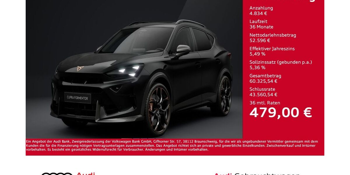 Cupra Formentor 1.050 km 57.430 &euro; Giessen 35394