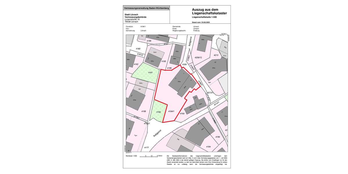 Grundstück Lörrach Salzert - 1.150.000&euro; | Angebot:22269470