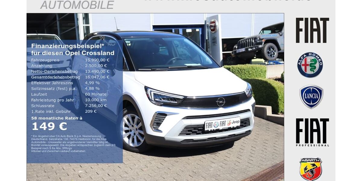 Opel Crossland (X) 42.442 km 15.990 &euro; Marpingen 66646