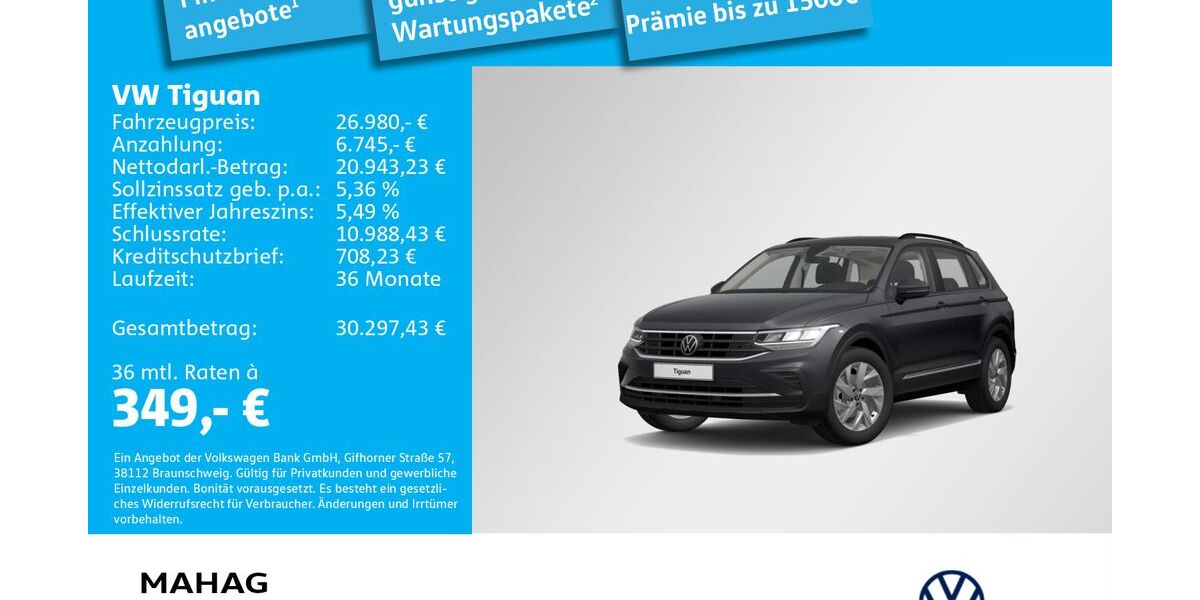 VW Tiguan 56.366 km 26.980 &euro; Dachau 85221
