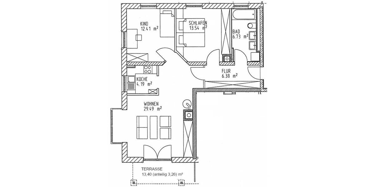 Etagenwohnung Bad Tölz - 3 Zimmer, 74 m&sup2;, 569.000&euro; | Angebot:26208416