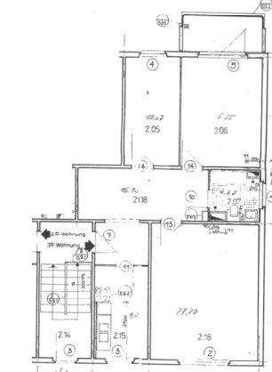 Etagenwohnung Neubrandenburg - 3 Zimmer, 83 m&sup2;, 890&euro; | Angebot:26251259