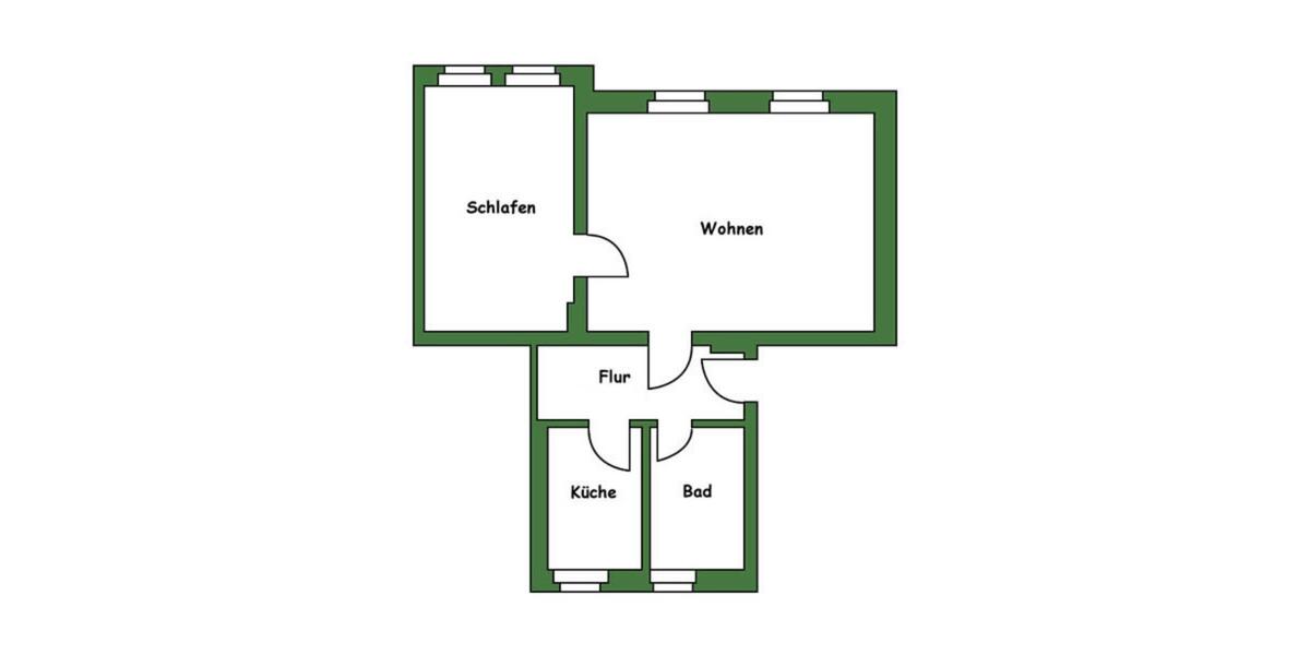 Erdgeschoßwohnung Welzow - 2 Zimmer, 57 m&sup2;, 296&euro; | Angebot:25179744