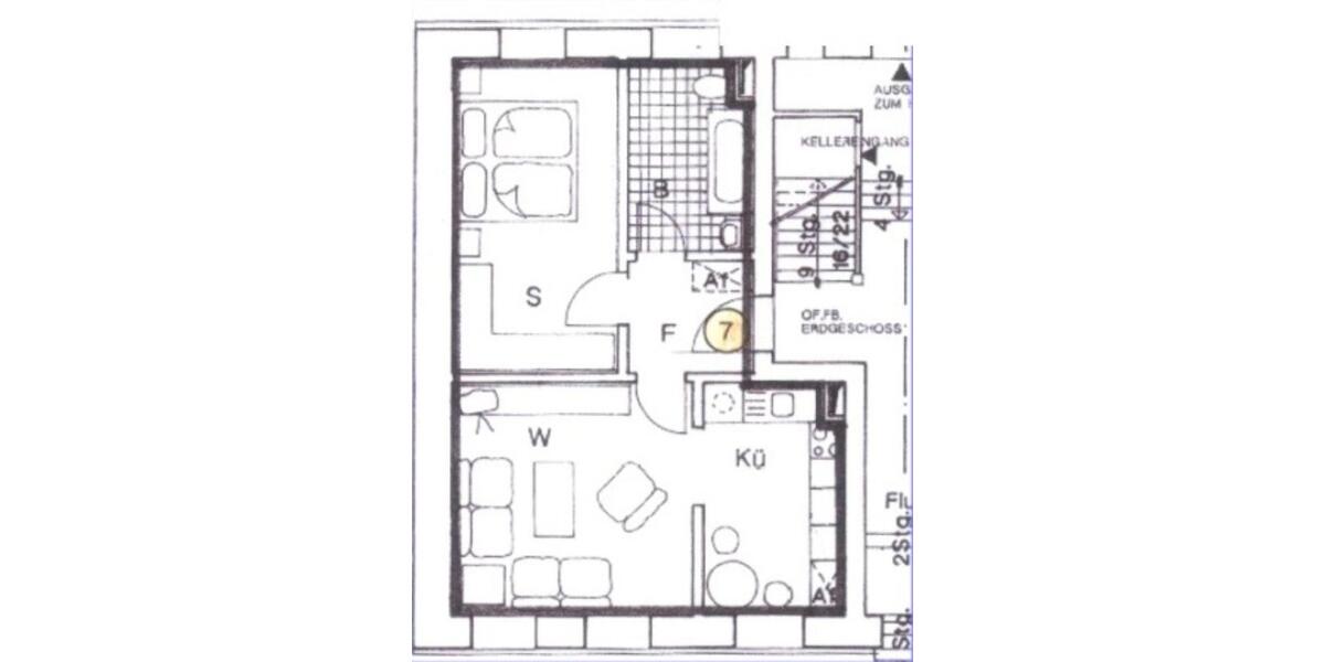 Erdgeschoßwohnung Leipzig Ost - 2 Zimmer, 46 m&sup2;, 139.000&euro; | Angebot:24388658