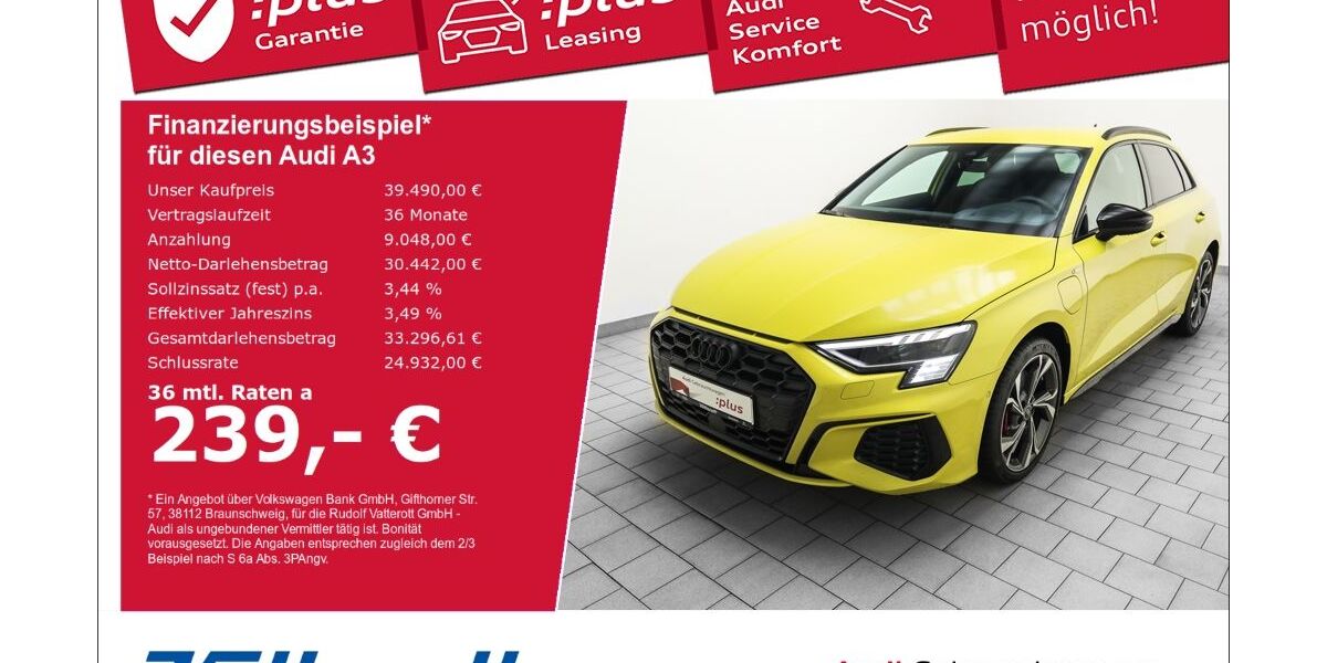 Audi A3 3.526 km 37.990 &euro; Holzminden 37603