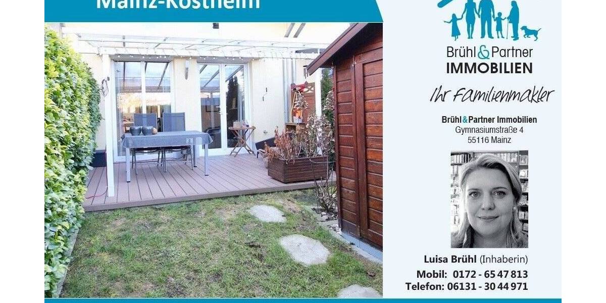Reihenmittelhaus Kostheim Mainz-Kostheim - 3 Zimmer, 81 m&sup2;, 359.000&euro; | Angebot:25865896