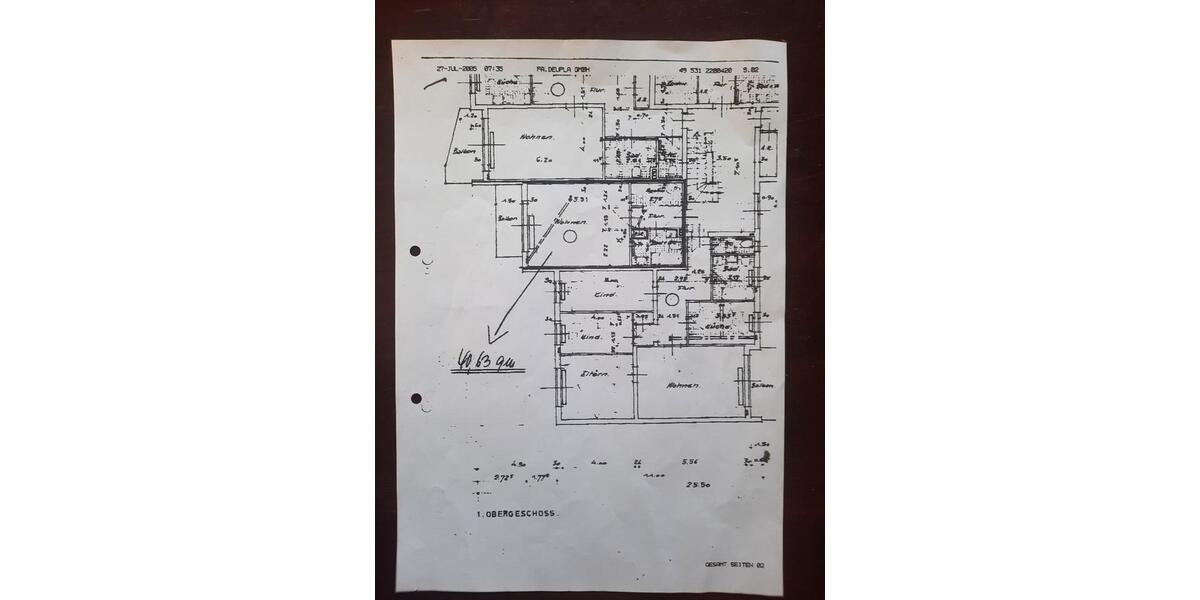 Etagenwohnung Braunschweig Wabe-Schunter-Beberbach - 1 Zimmer, 41 m&sup2;, 109.000&euro; | Angebot:26306024