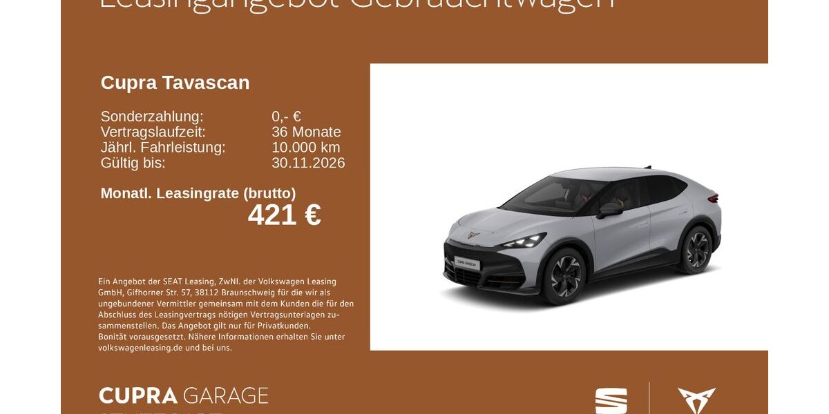 Cupra Tavascan 13.147 km 39.230 &euro; Stuttgart-Feuerbach 70469