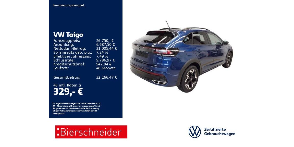 VW Taigo 6.026 km 26.750 &euro; Aalen 73431