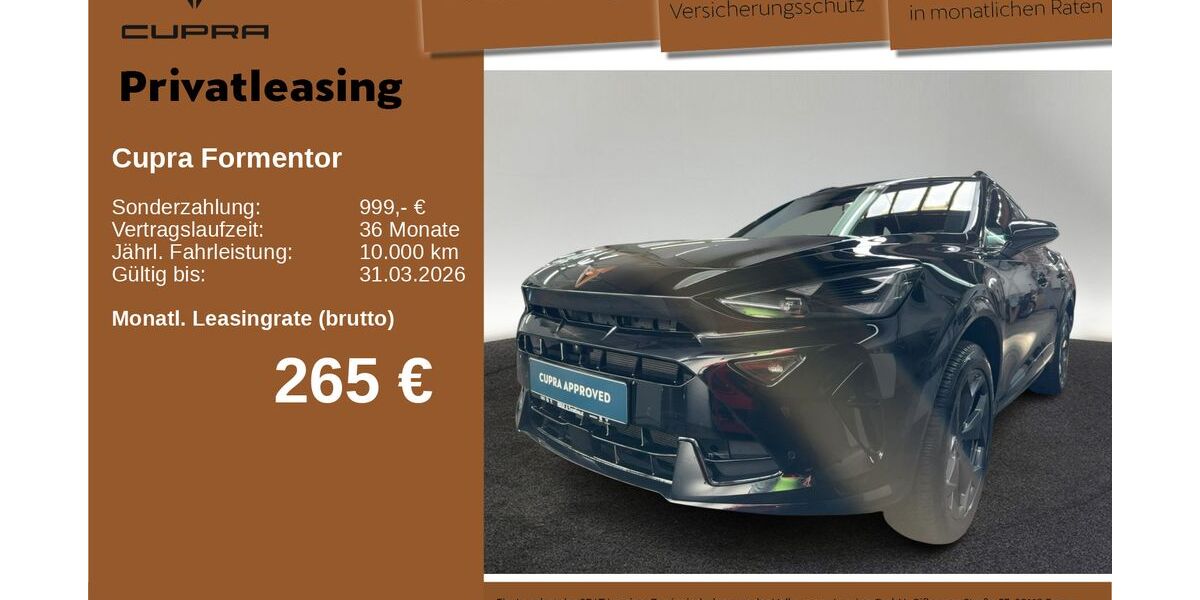 Cupra Formentor 11.178 km 33.330 &euro; Neu-Ulm 89231