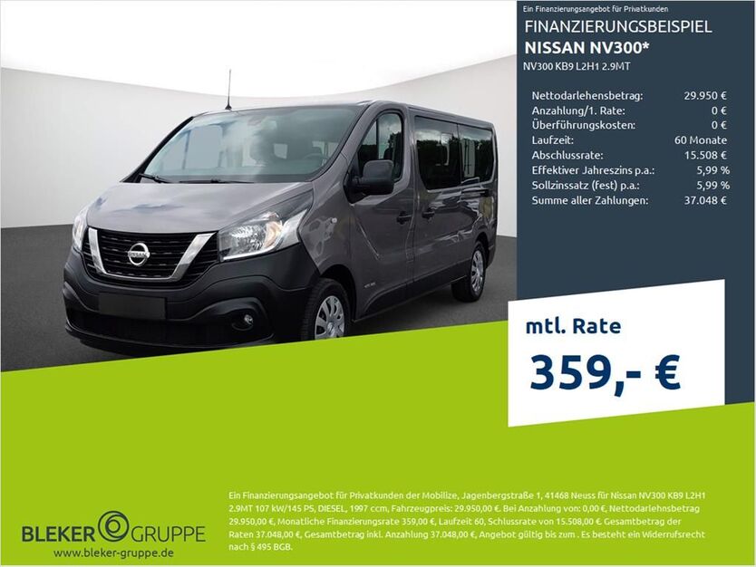Nissan NV300 53.025 km 28.980 € Münster - Amelsbüren 48163