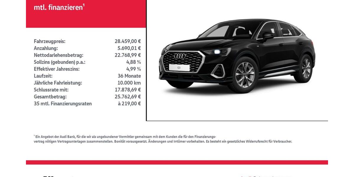 Audi Q3 78.141 km 28.459 &euro; Nordhausen 99734