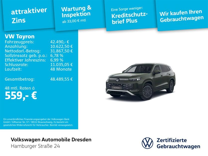 VW Tayron 9.891 km 42.490 € Dresden 01067
