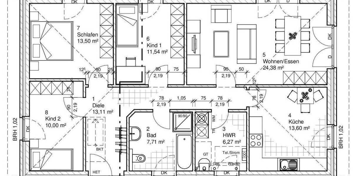 Bungalow Lübeck St. Jürgen - 4 Zimmer, 100 m&sup2;, 408.900&euro; | Angebot:26886477