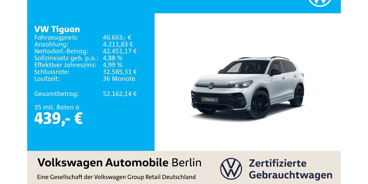 VW Tiguan 27.180 km 46.223 &euro; Berlin 12681