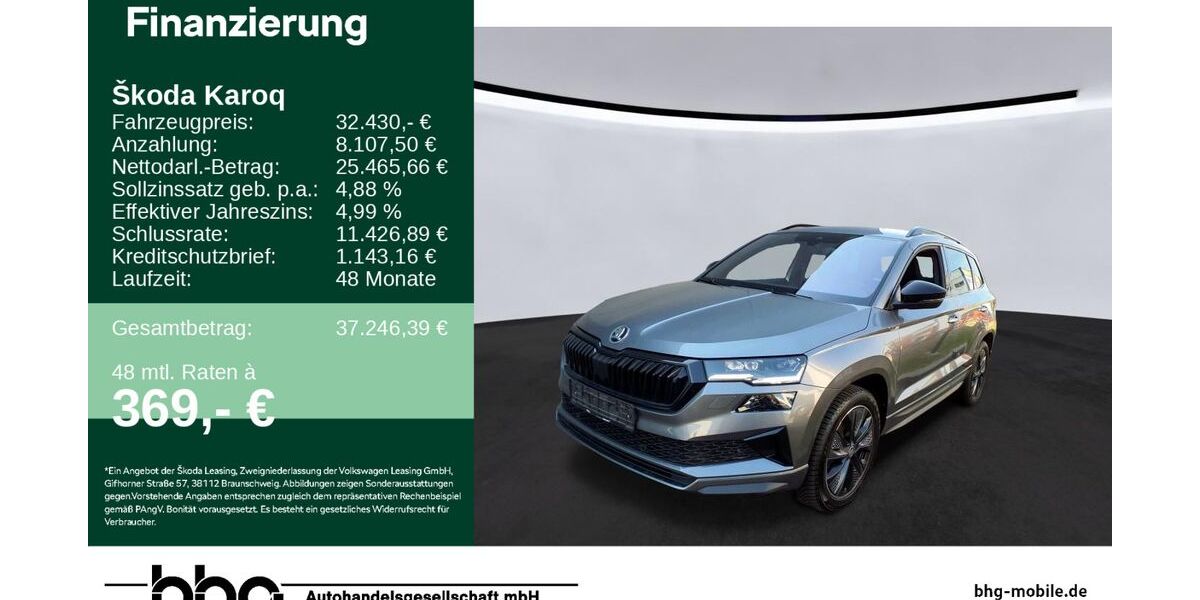 Skoda Karoq 39.061 km 32.430 &euro; Ettlingen 76275