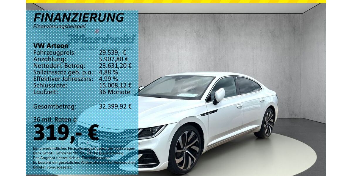VW Arteon 68.100 km 29.539 &euro; Auerbach/Rebesgrün 08209
