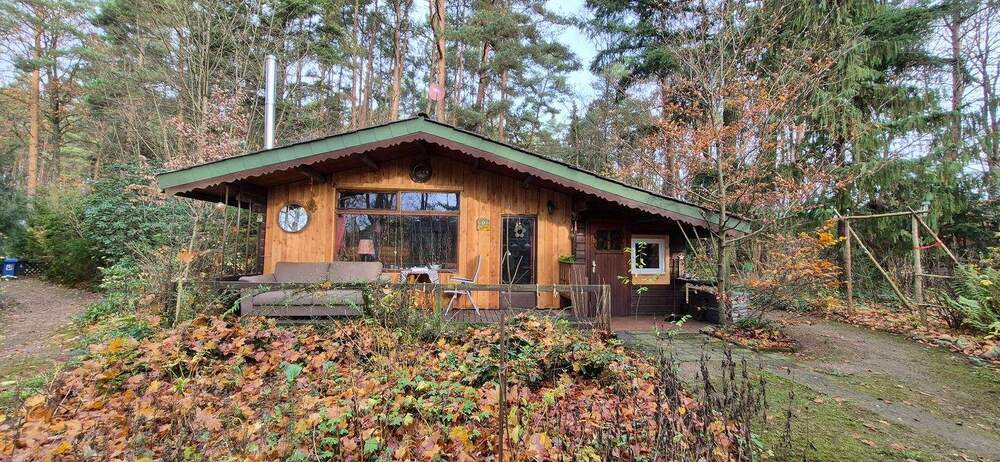 Idyllisches Blockhaus in gefühlter Alleinlage auf großem Grundstück - Bungalow Hitzacker Harlingen | Angebot:24917759