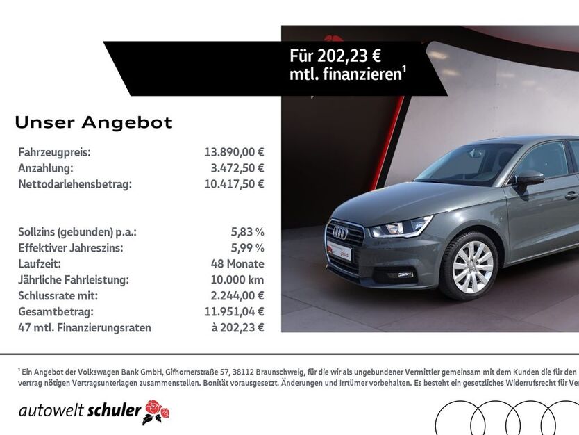 Audi A1 70.300 km 13.890 € Villingen-Schwenningen 78052