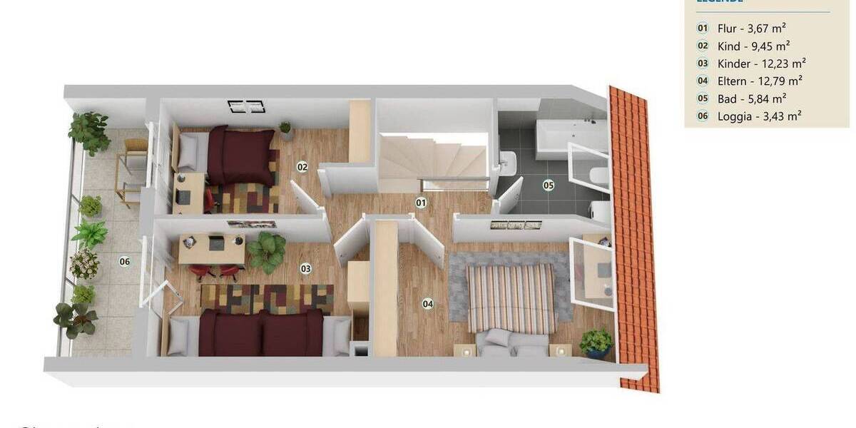 Reihenendhaus Achim - 4 Zimmer, 97 m&sup2;, 255.000&euro; | Angebot:26512753