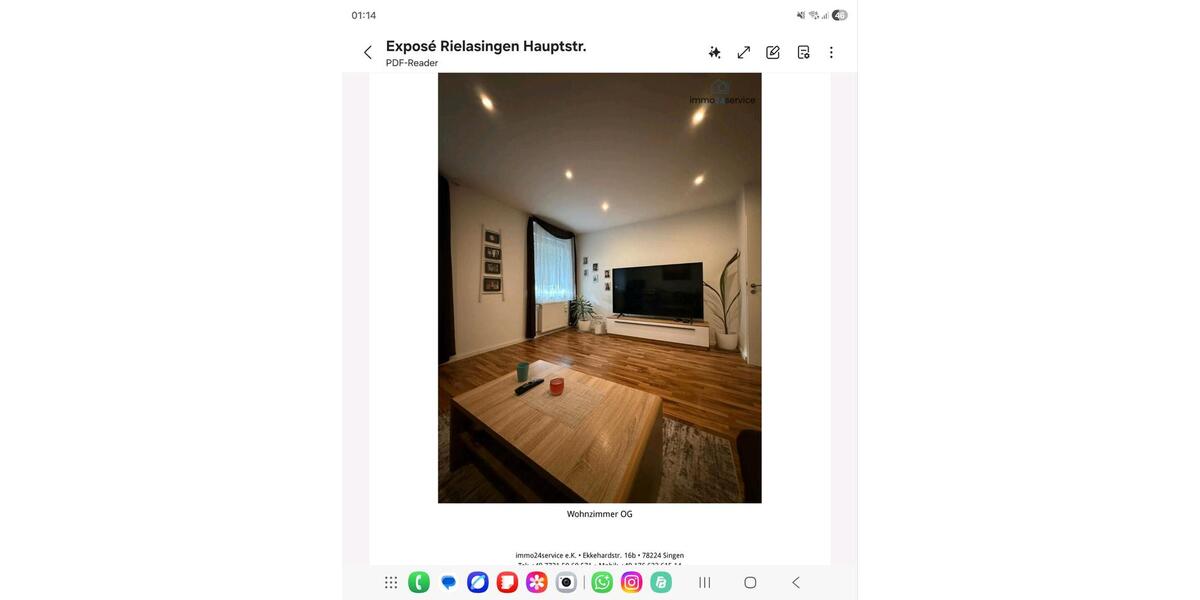 Etagenwohnung Rielasingen-Worblingen Worblingen - 3 Zimmer, 85 m&sup2;, 1.300&euro; | Angebot:26400991