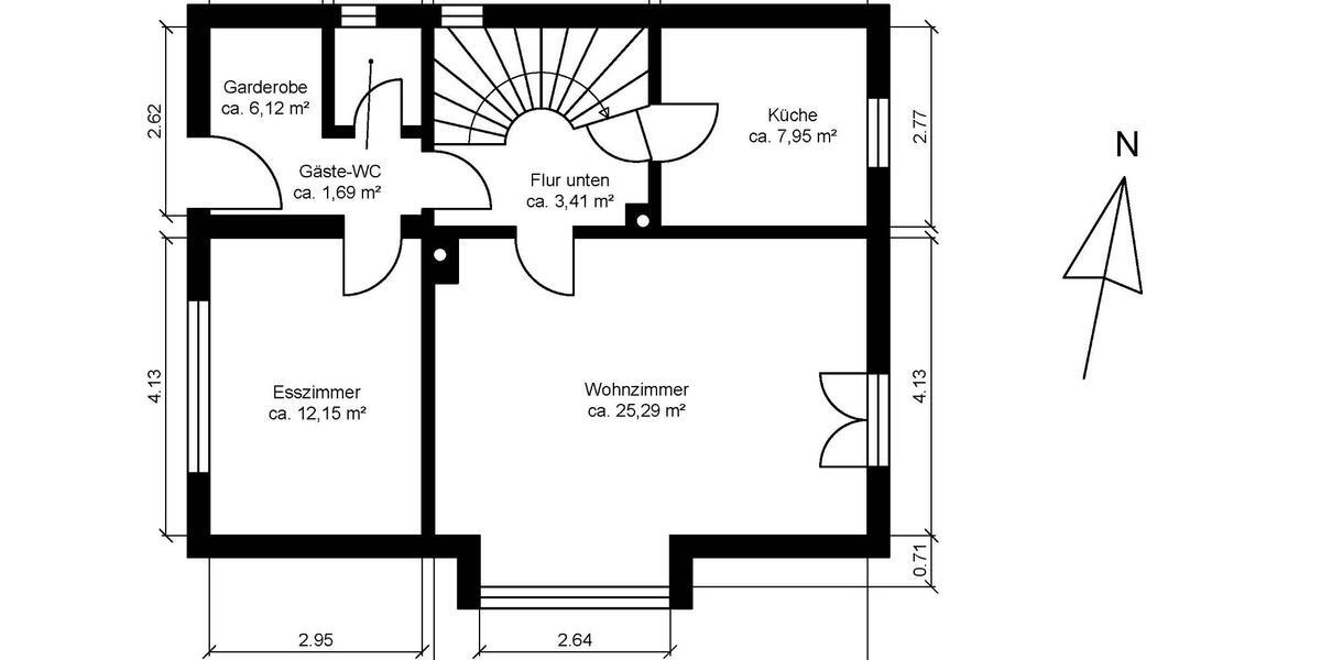 Einfamilienhaus Nienburg (Weser) - 5 Zimmer, 106 m&sup2;, 239.000&euro; | Angebot:27021920