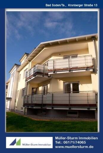 BAD SODENTS: Luxus 4-ZW im EG mit großer Terrasse ! 4 zimmer