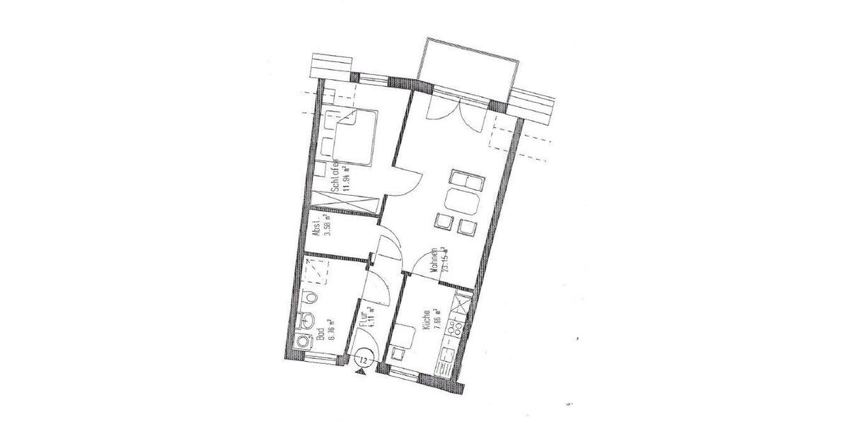 Etagenwohnung Bremen Gröpelingen - 2 Zimmer, 60 m&sup2;, 140.000&euro; | Angebot:27075969
