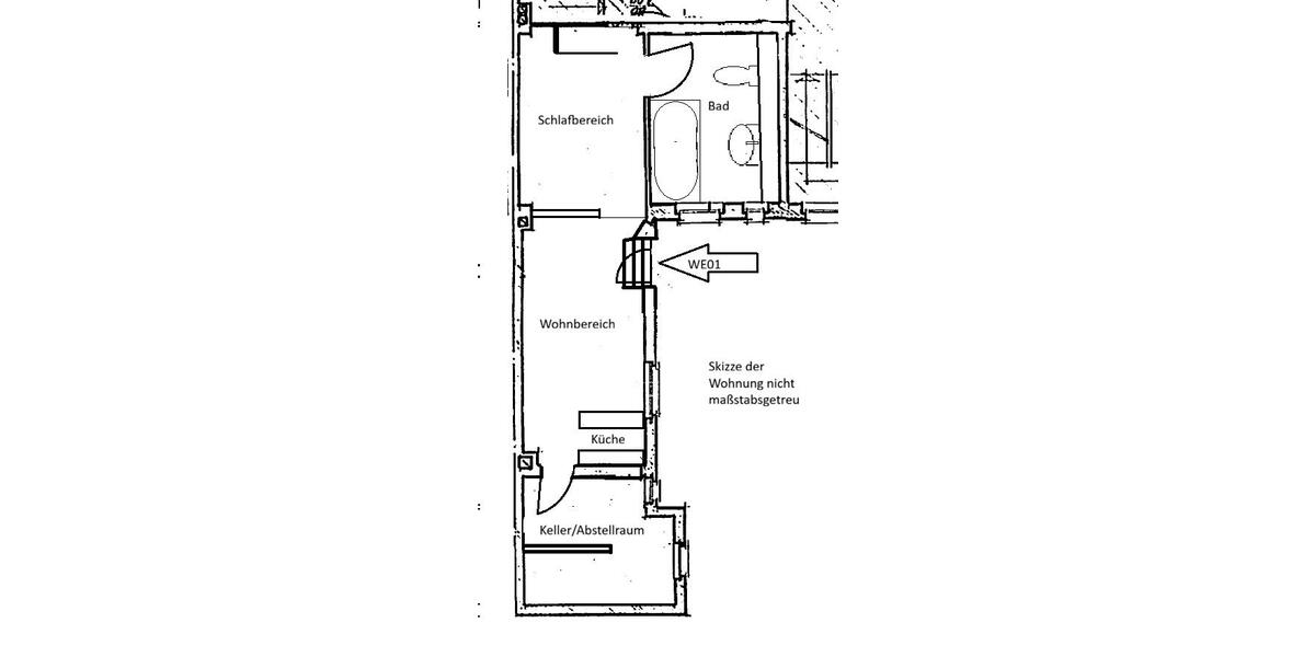 Erdgeschoßwohnung Marburg - 1 Zimmer, 45 m&sup2;, 585&euro; | Angebot:26136459