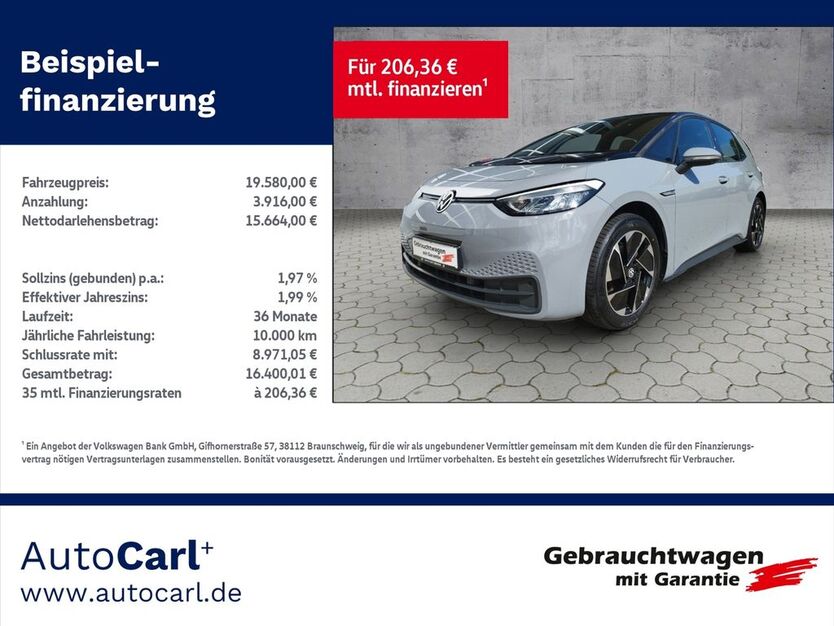 VW ID.3 76.200 km 19.580 € Plauen 08527
