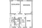 Praktische 3 Zimmerwohnung in der ersten Etage