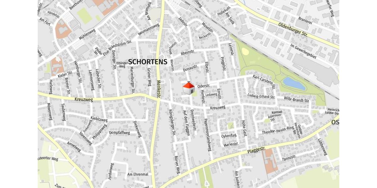 Etagenwohnung Schortens - 2 Zimmer, 77 m&sup2;, 920&euro; | Angebot:26588411