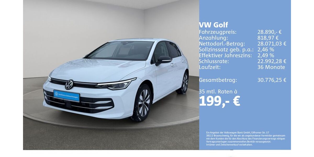 VW Golf 25.627 km 28.890 &euro; Flensburg 24941