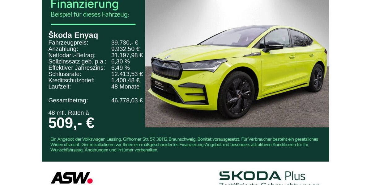 Skoda Enyaq 40.400 km 39.730 &euro; Heilbronn 74076