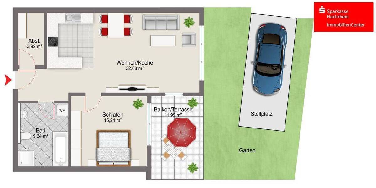 Etagenwohnung Albbruck - 2 Zimmer, 70 m&sup2;, 340.000&euro; | Angebot:26117577