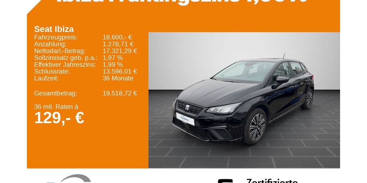 Seat Ibiza 14.415 km 18.600 &euro; Ludwigshafen 67063