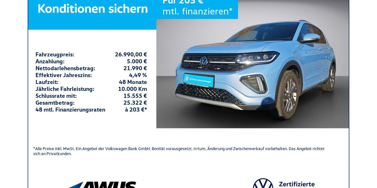 VW T-Cross 5.700 km 26.990 &euro; Schwerin 19057