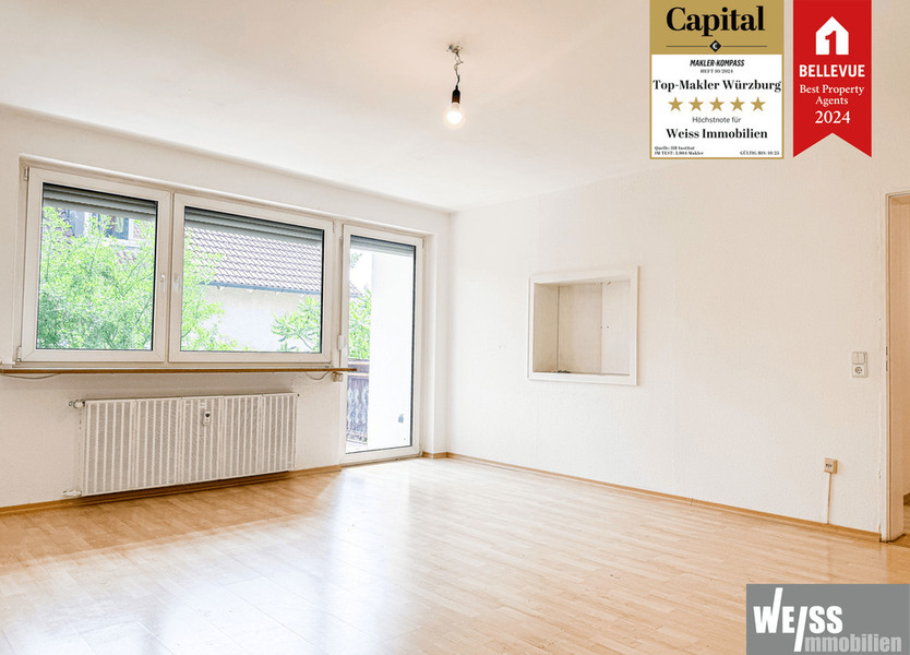 3,5-Zimmer-Wohnung mit Stellplatz und sonnigem Balkon in bester Lage von Gerbrunn