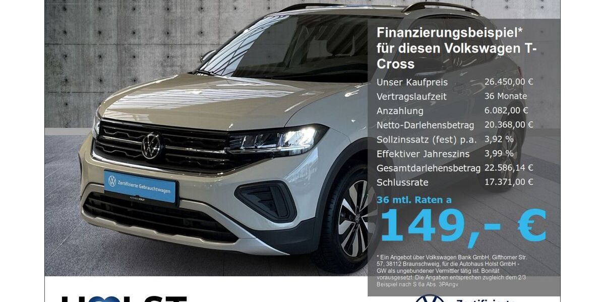 VW T-Cross 3.254 km 26.450 &euro; Scheeßel 27383