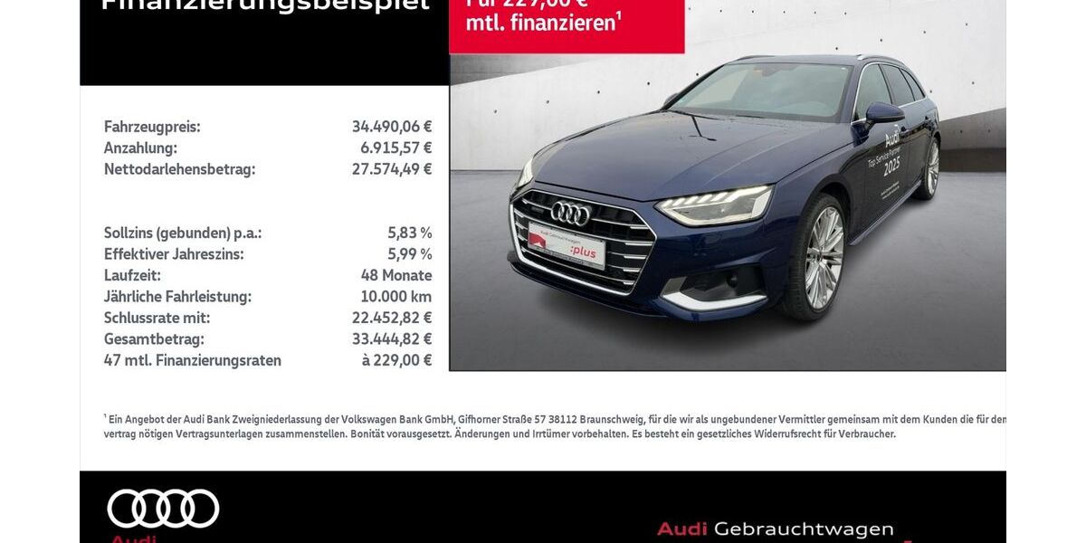 Audi A4 34.276 km 34.490 &euro; Rostock 18059