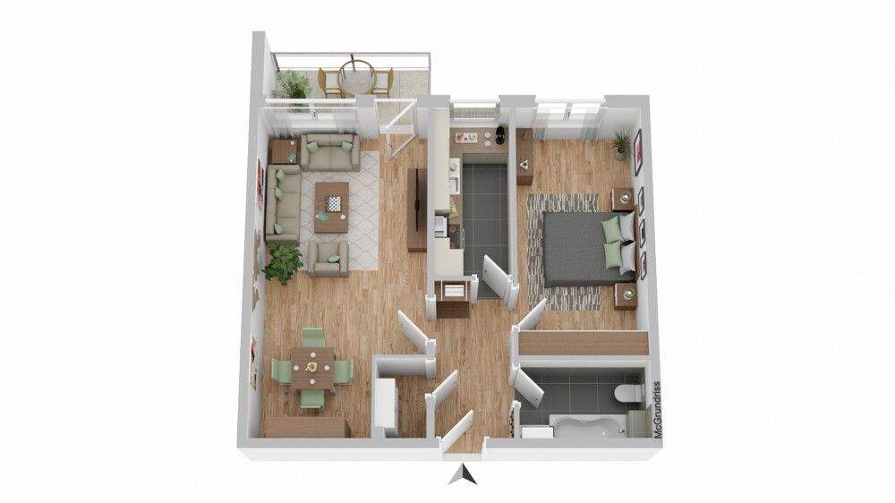Etagenwohnung Raisdorf Raisdorf - 2 Zimmer, 60 m&sup2;, 119.000&euro; | Angebot:25685685
