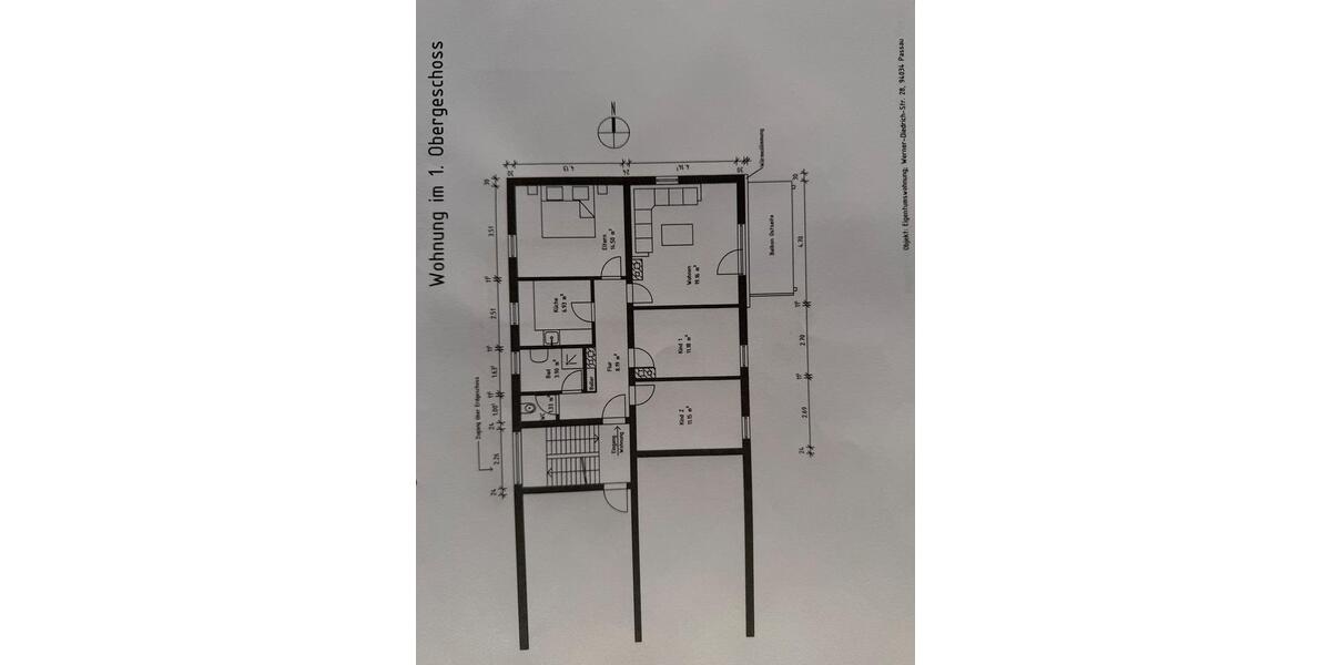 Etagenwohnung Passau Maierhof - 4 Zimmer, 76 m&sup2;, 219.000&euro; | Angebot:27107815