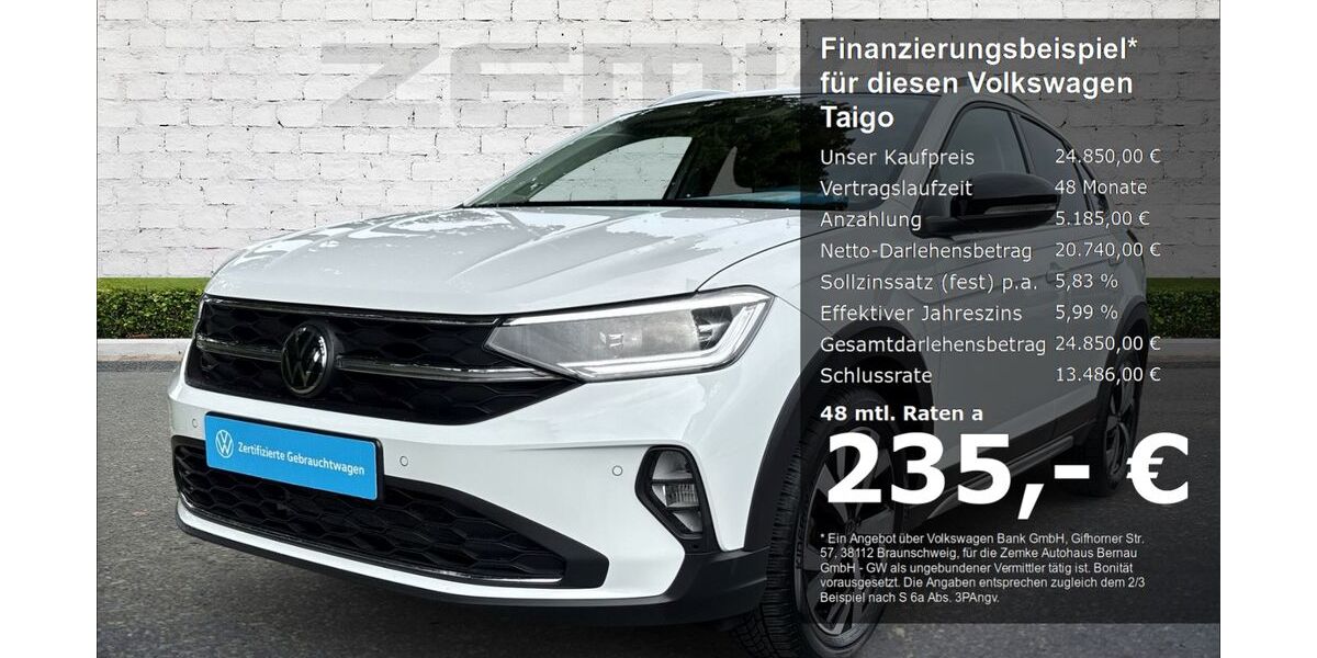 VW Taigo 16.275 km 24.850 &euro; Bernau 16321